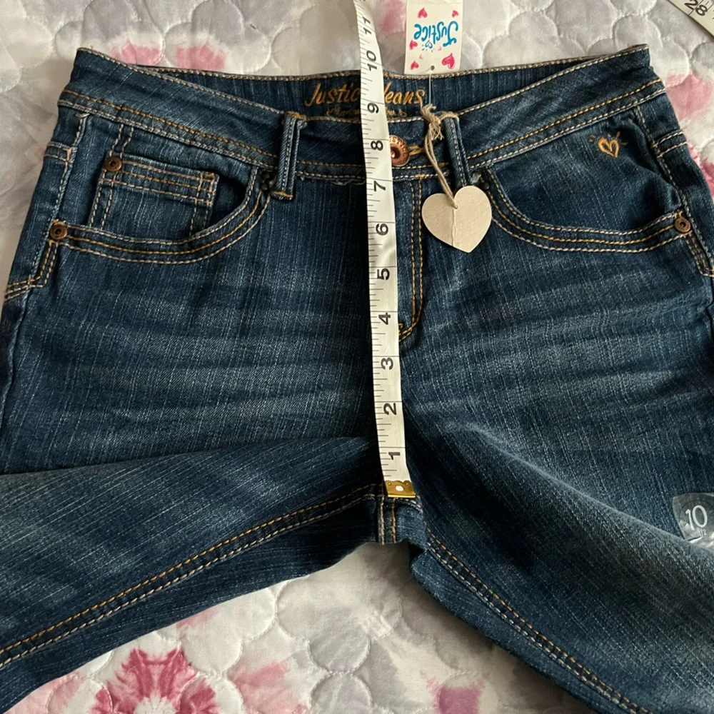 NWT Justice Girls/Youth Dark Blue Flare Boot Cut Jeans Size 10 1/2